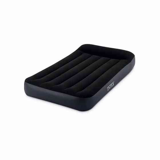 Матрац надувний Intex 64141 191x99x25 см, чорний Київ