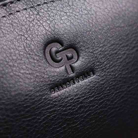 Шкіряна жіноча косметичка GRANDE PELLE 11570 Чорний Київ