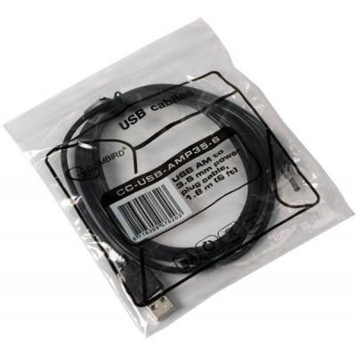Кабель питания USB to DC 3.5x1.0mm 5V 1.8m Cablexpert (CC-USB-AMP35-6) Винница - изображение 2