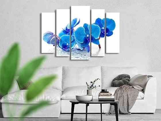 Модульна картина Квіти Орхідея Art-266_5 ( 80х118см ) Київ