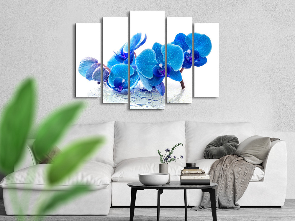 Модульная картина Цветы Синяя орхидея Art-266_5 ( 80х118см ) Киев - изображение 2