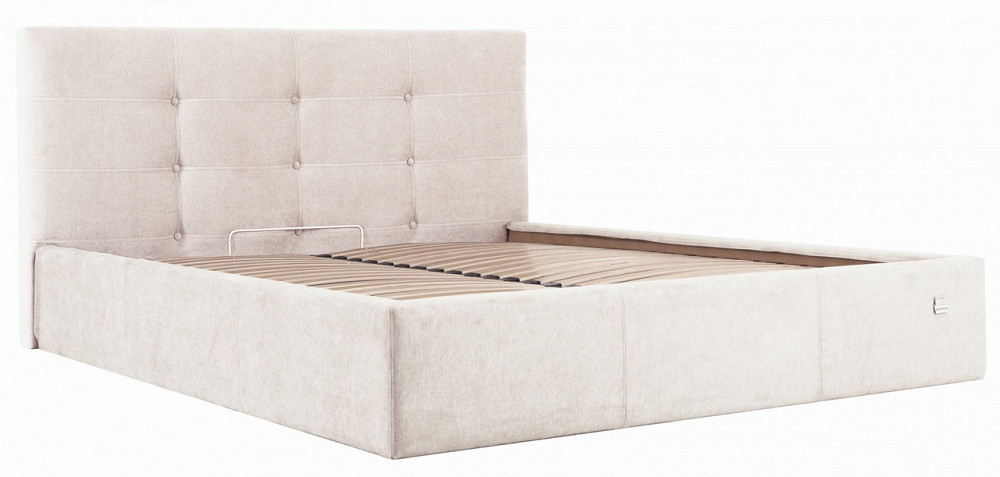 Кровать Manchester Comfort 120 х 190 см Мисти Milk С подъемным механизмом и нишей для белья Бежевый Днепр - изображение 14