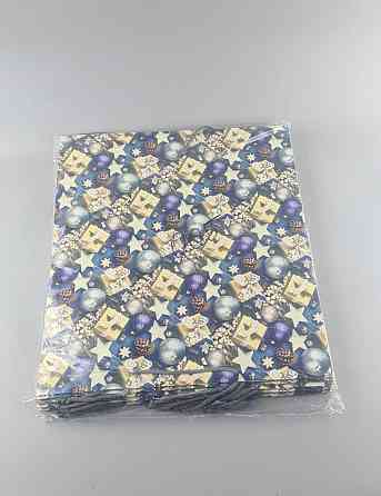 Новорічні, кортонні пакети подарункові Супер 47x52x20-005) (12 шт) Харків