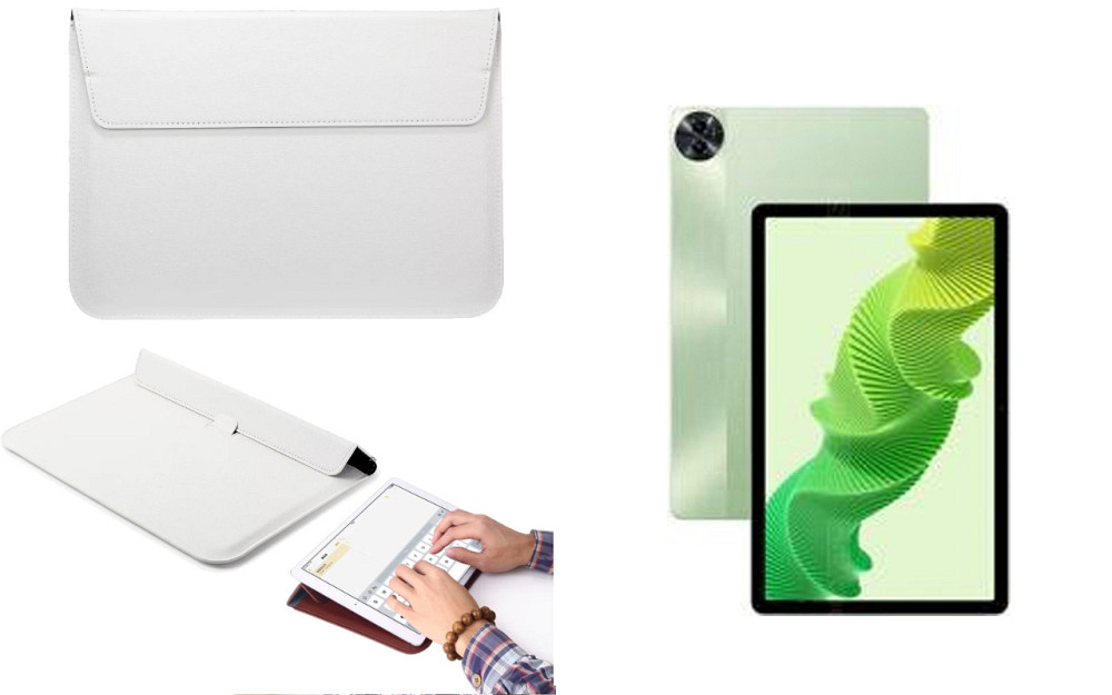 Чохол-конверт VitoCase для realme Pad 2, з функцією підставки для планшета Білий Київ - фото 1