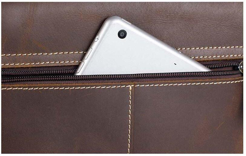 Мужская сумка для документов и города Vintage 14675 Коричневая Киев - изображение 19