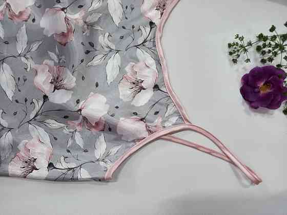 Ніжна шовкова піжама з майки та шорт атласна Vienetta 4874 L Славута