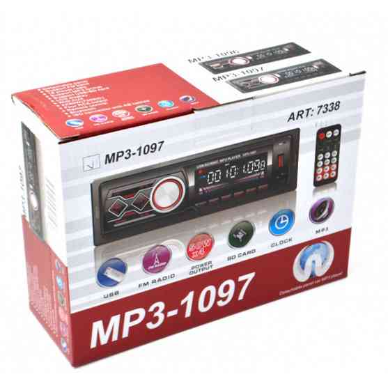 Блютуз bluetooth автомагнітола магнітола з зарядкою MP3-1097, Магнітоли з usb для дому DV-17 Львів