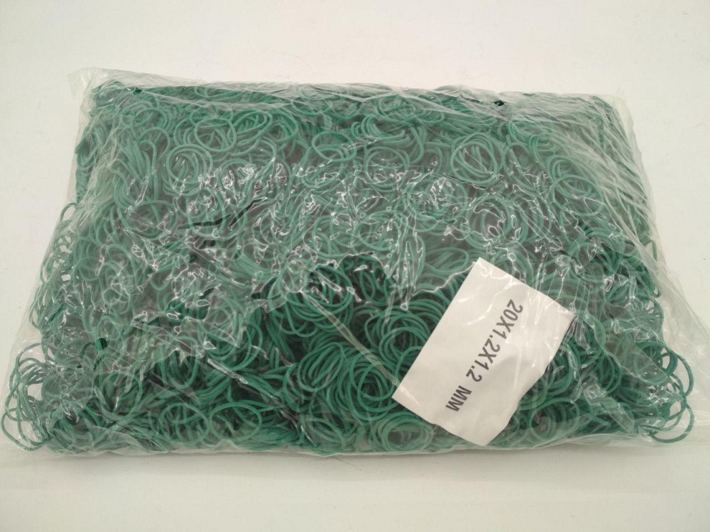 Резинки для денег канцелярские банкирские 1 кг Plast №20 зеленые 1.2 мм эластичные для купюр (1 пачка) Харьков - изображение 8