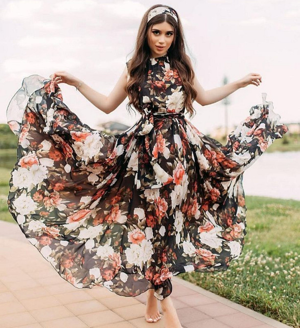 Ткань шифон Турция. Ткань плательная блузочная шифон. Киев - изображение 3