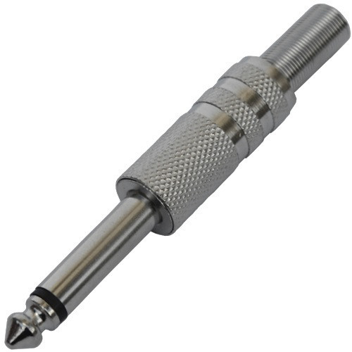 Штекер 6,35мм монo с насечкой, корпус металл Полтава - фото 1