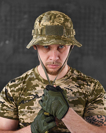 Панама мужская тактическая маскировочная камуфляжная с молями пиксель ВТ0992 Киев - изображение 7