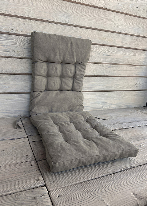 Подушка для стільців (40x120х7 см) подвійна Decorator Соро колір тауп 84-098 Київ - фото 2