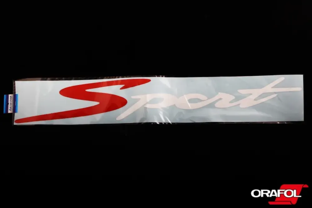 Наклейка на заднє скло щільнтер Sport біла 11*75см Вінниця - фото 1