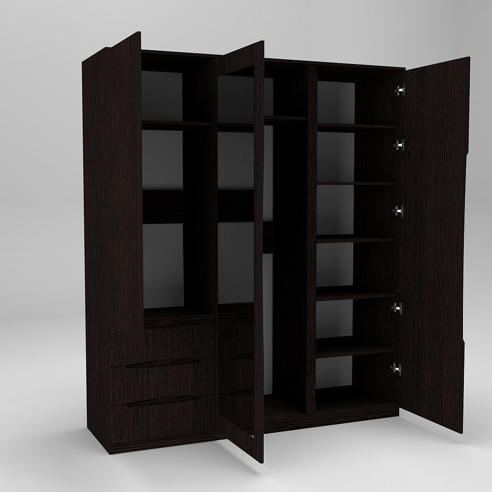 Шкаф Дельта 2, Венге Магия, 1800х550х2100 Львов - изображение 2