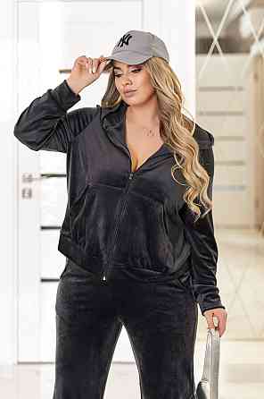 Велюровый спортивный костюм женский Davos 46-48, Графит Киев