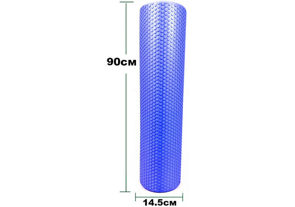 Масажний ролик EasyFit Foam Roller 90 см Синій Коломия - фото 2