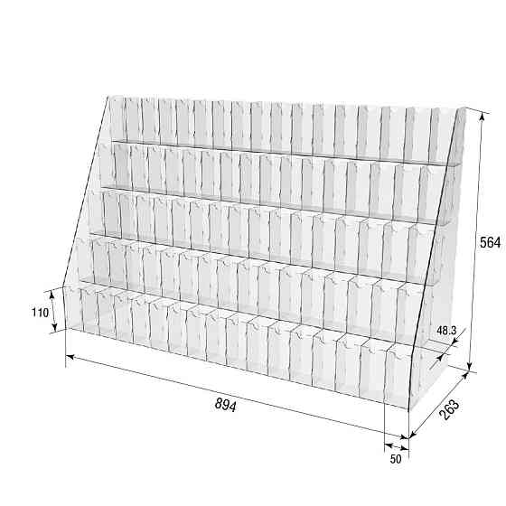 Підставка EKOSTAR на 85 комірок 894х263х564 Київ