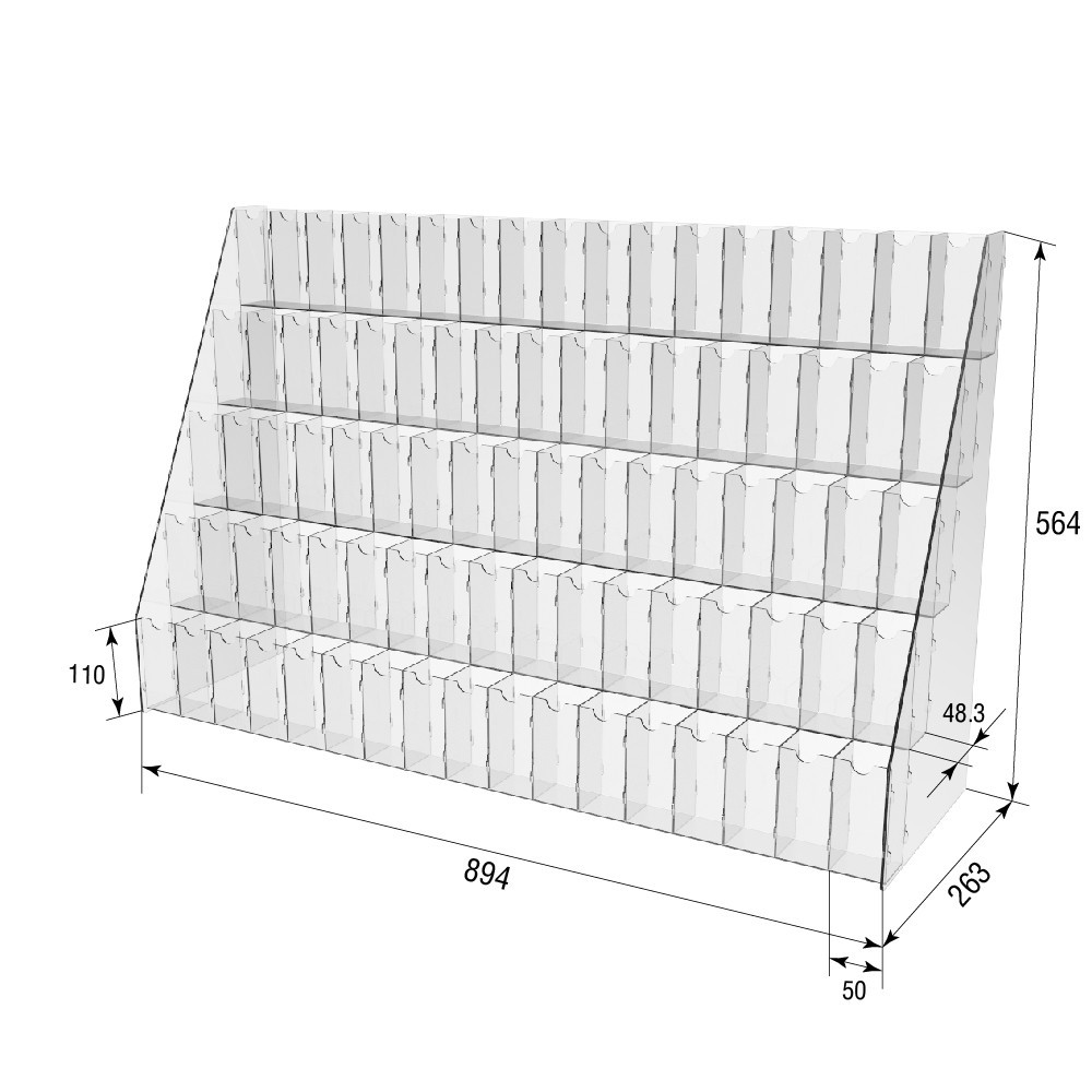 Підставка EKOSTAR на 85 комірок 894х263х564 Київ - фото 3