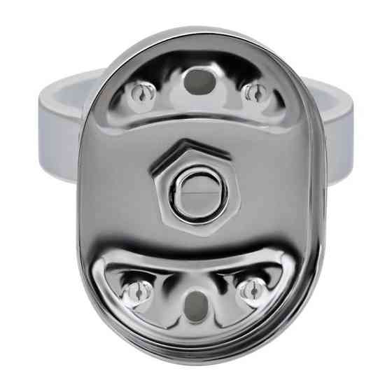 Настенный ершик для унитаза Lidz (CRG) 114.05.01, белый/хром Киев