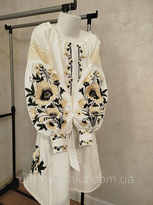 Платье вышиванка бело-красное с маками для девочки Кривой Рог - изображение 10