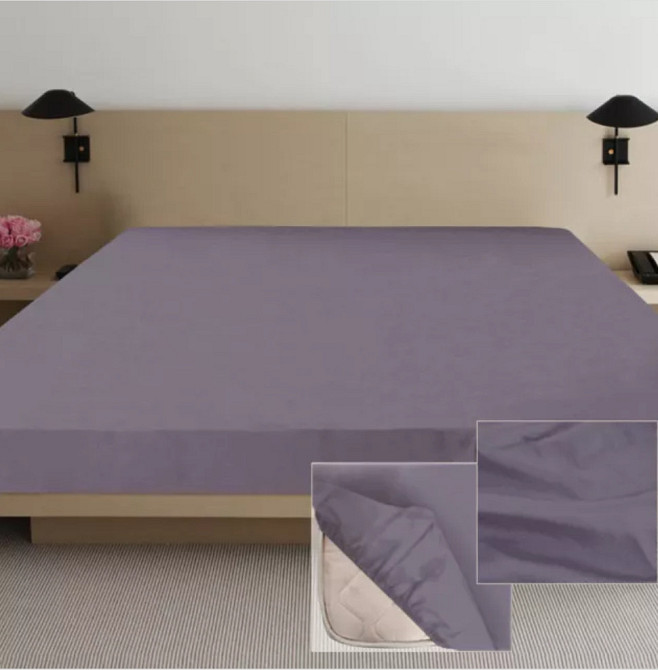 Простиня сатин на резинці в асортименті Київ - фото 10