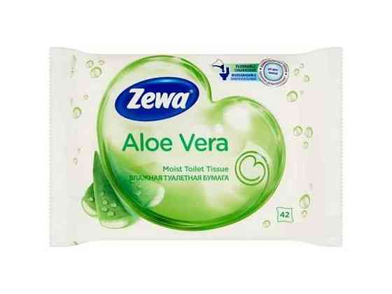 Туалетная бумага влажная 42шт Aloe Vera ТМ ZEWA Sollmir Киев