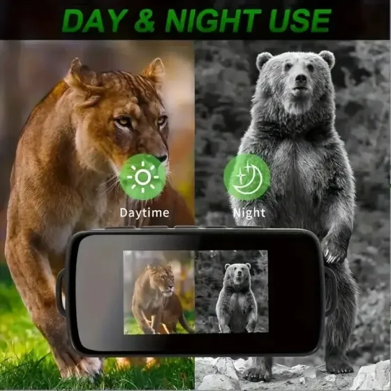 Модернизированный монокуляр, цифровой инфракрасный телескоп ночного видения для 100% темноты с 16-кратным зумом Коломия