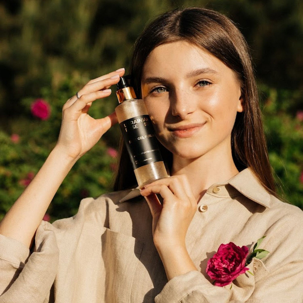 Гель-пілінг для обличчя з морським колагеном Ukrainian Rose 200 мл Київ - фото 3