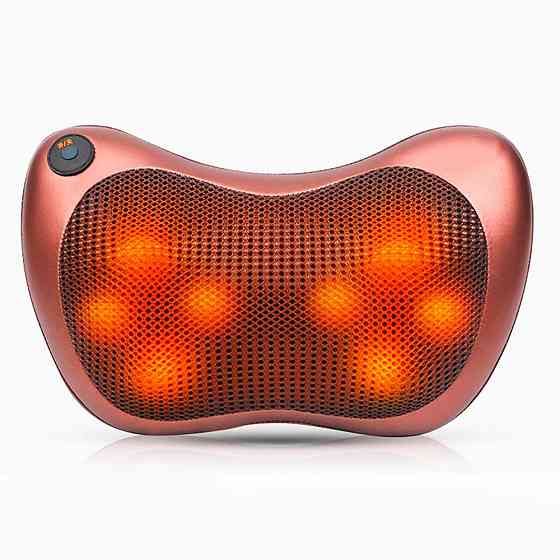 Масажна подушка (31х10х19 см) Massage Pillow 8028 / Роликовий масажер для дому та машини Київ