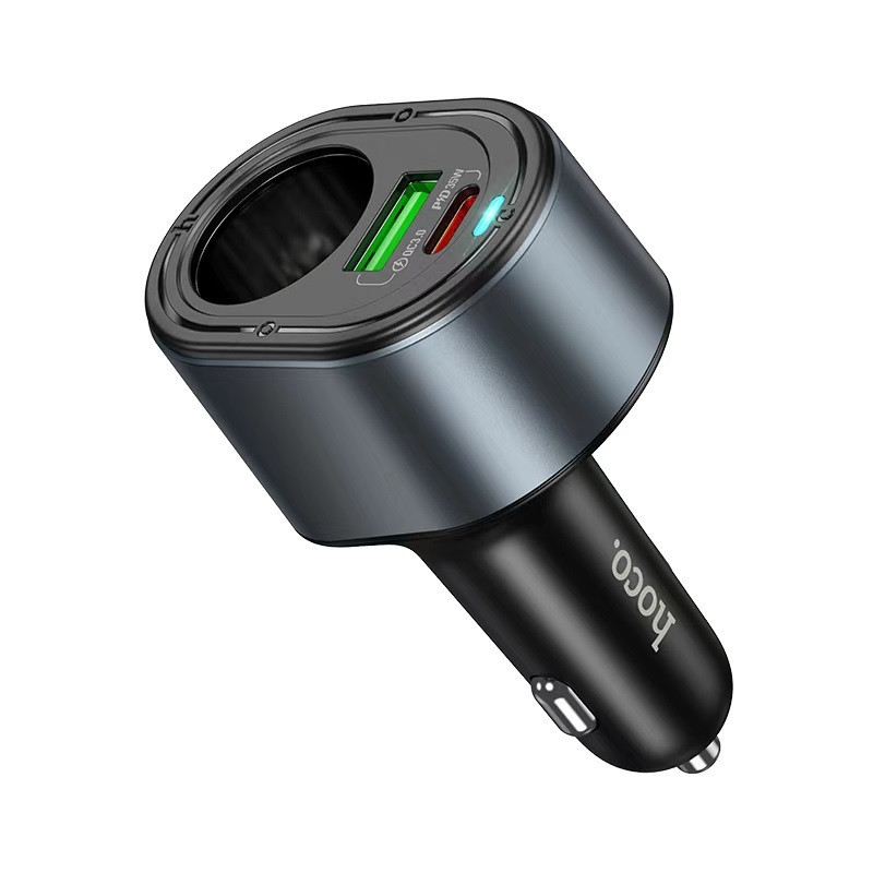 Автомобільний зарядний пристрій HOCO Z56 Friend PD35W+QC3.0 cigarette lighter car charger Black Одеса - фото 3