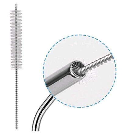 Эко металлические соломинки 4 шт с чехлом и ершиком Киев