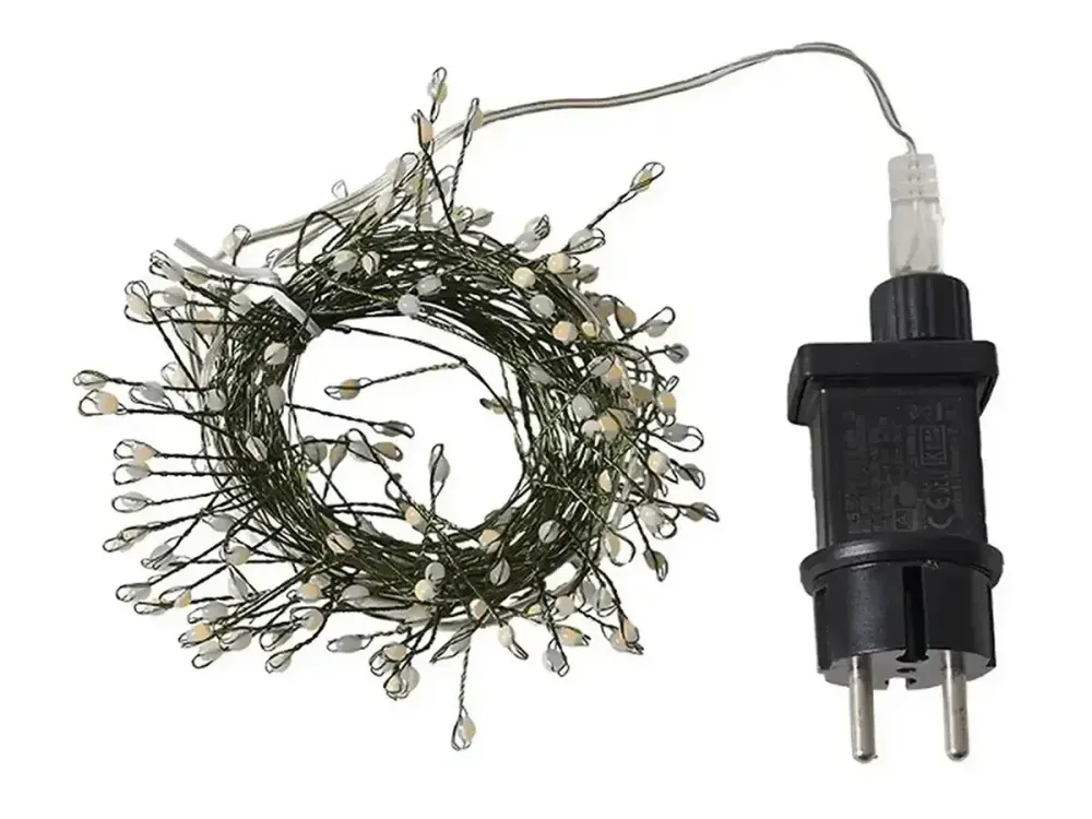 Гірлянда срібний провід таймер пульт ДК режими 6Вт 50м 1500LED (білий) BS-LINE-50M1500-W-2 Одеса - фото 1