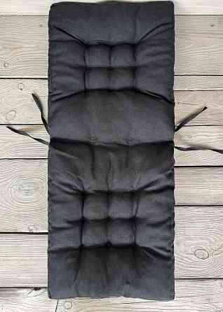 Подушка для стільців (50x120х8 см) подвійна Decorator Sawana колір темно-сірий 84-166 Київ