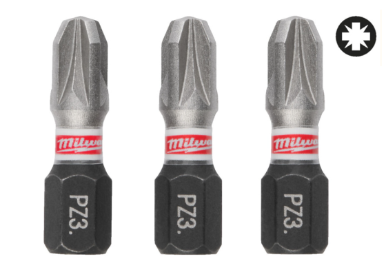 Біта SHOCKWAVE MILWAUKEE, PZ3, 25мм, (3шт) Одеса