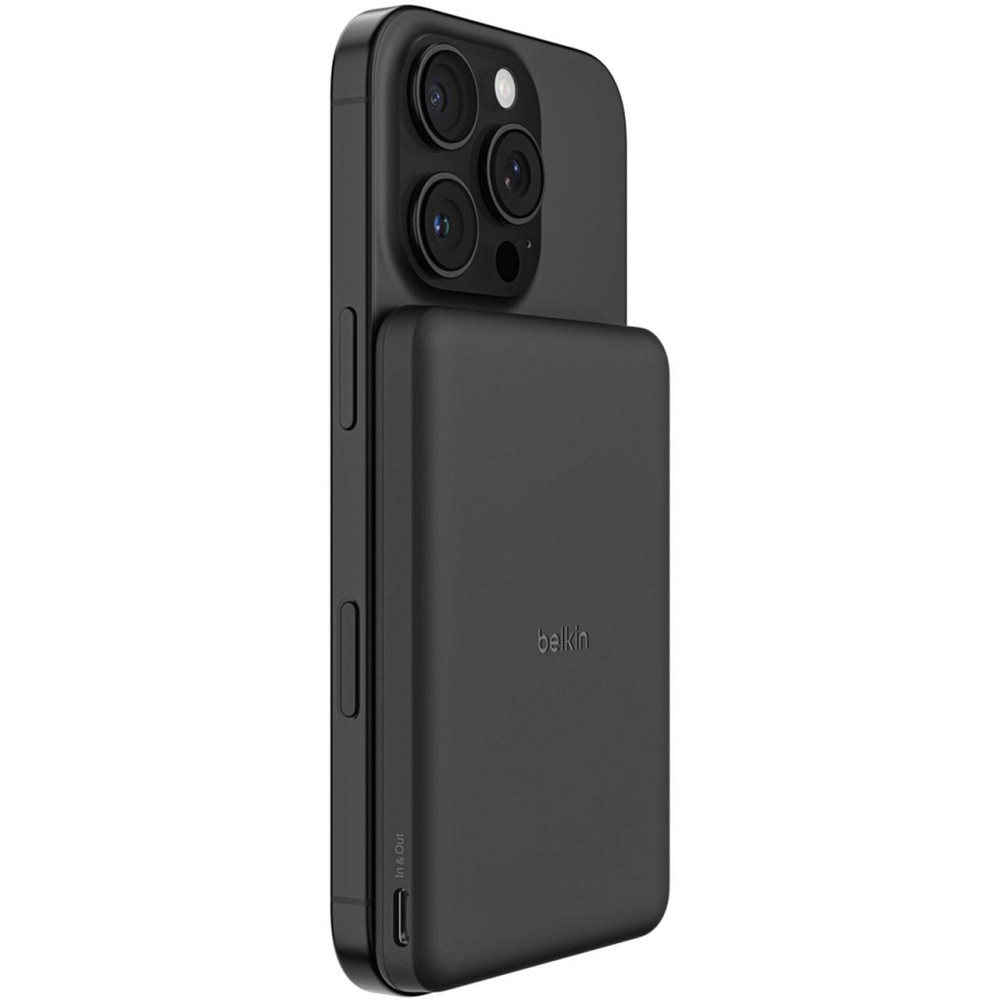 Універсальна мобільна батарея Belkin Power Bank Slim Magnetic 5000 mAh 15 W Black (BPD010HQBK) ( 10343 ) Харків - фото 5