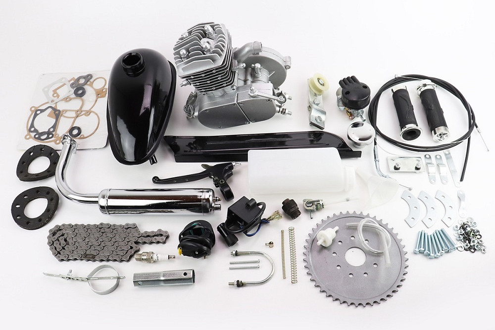 Двигун велосипедний 2Т + комплект для встановлення, СІРИЙ Киев - изображение 1