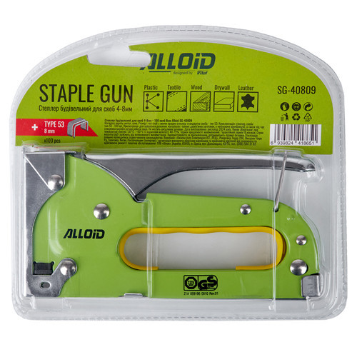 Степлер будівельний для скоб 4-8мм Alloid Одеса - фото 3