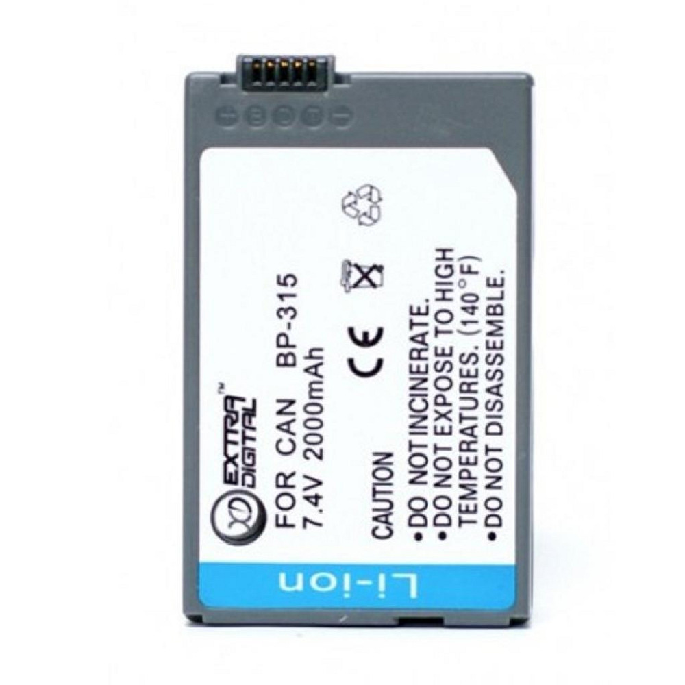 Аккумулятор к фото/видео Extradigital Canon BP-315 (DV00DV1078) Винница - изображение 2