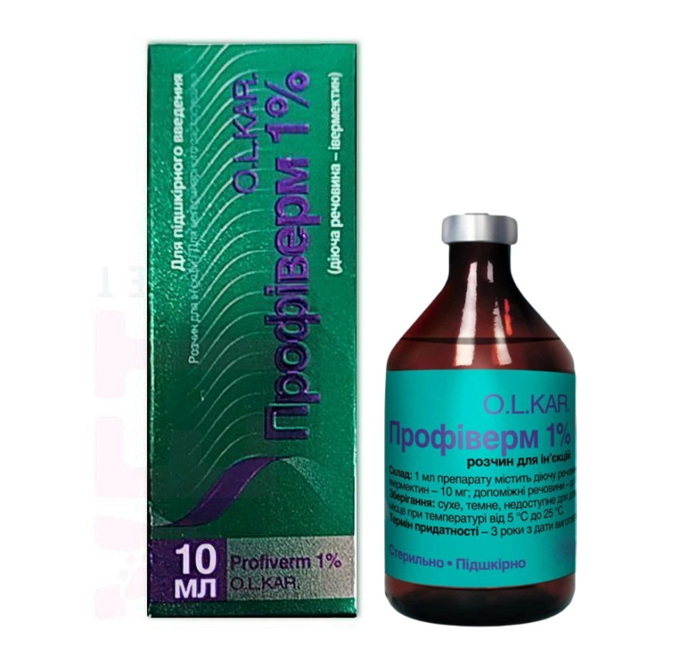 Профиверм 1% 10 мл O.L.KAR. Винница - изображение 1
