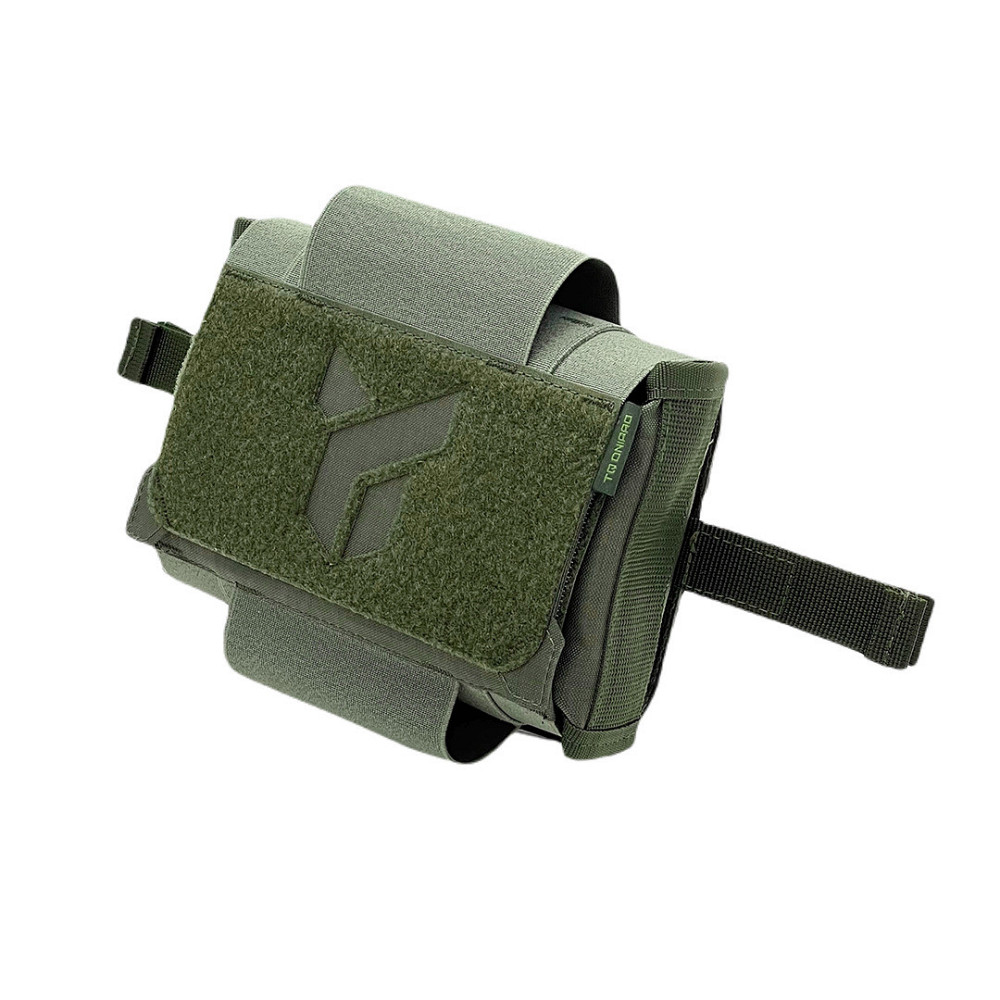 Підсумок під аптечку, з платформою (кріпленням на РПС), PM27, олива Запоріжжя - фото 1