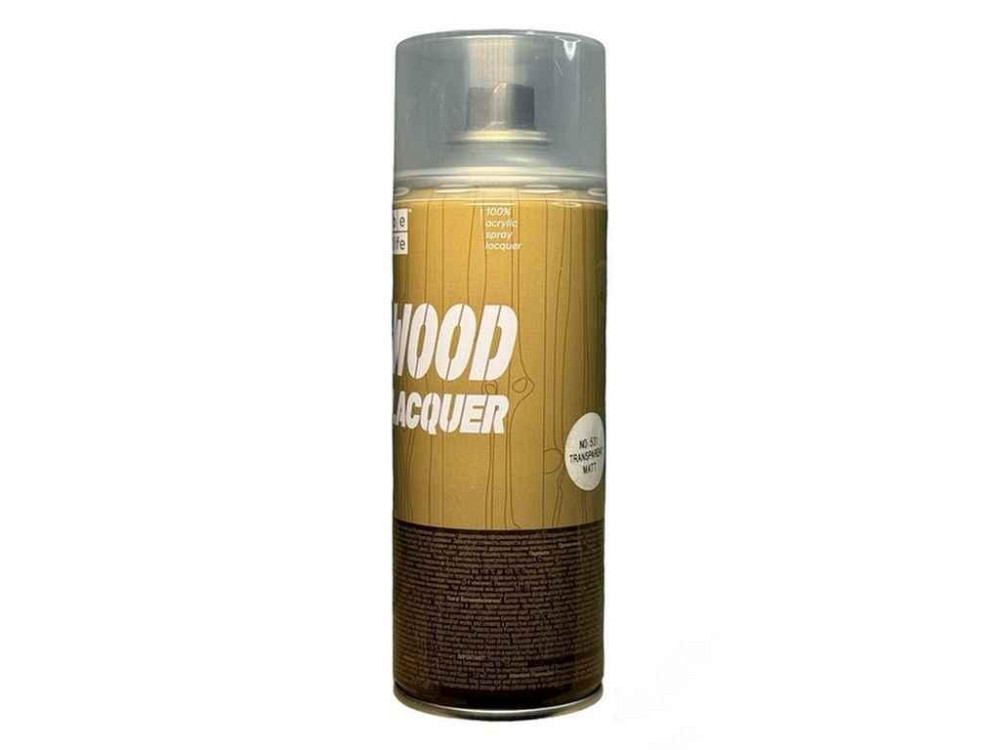 Лак аерозольний 400мл матовий акриловий Wood Laquer (Яхтний) ТМ BE LIFE Київ - фото 1