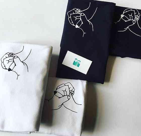 Парные футболки для парня и девушки - Ручки Черновцы