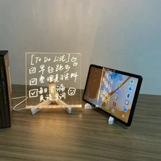 3D акрилова світлодіодна дошка для нотаток з підсвічуванням та маркером для офісу та будинку Одеса