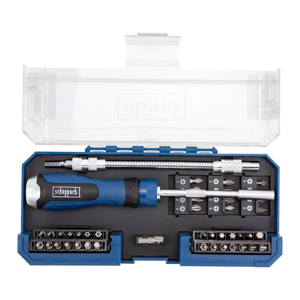 Викрутка з набором біт 43 пр. Scheppach SCH-30311126 Одеса - фото 1