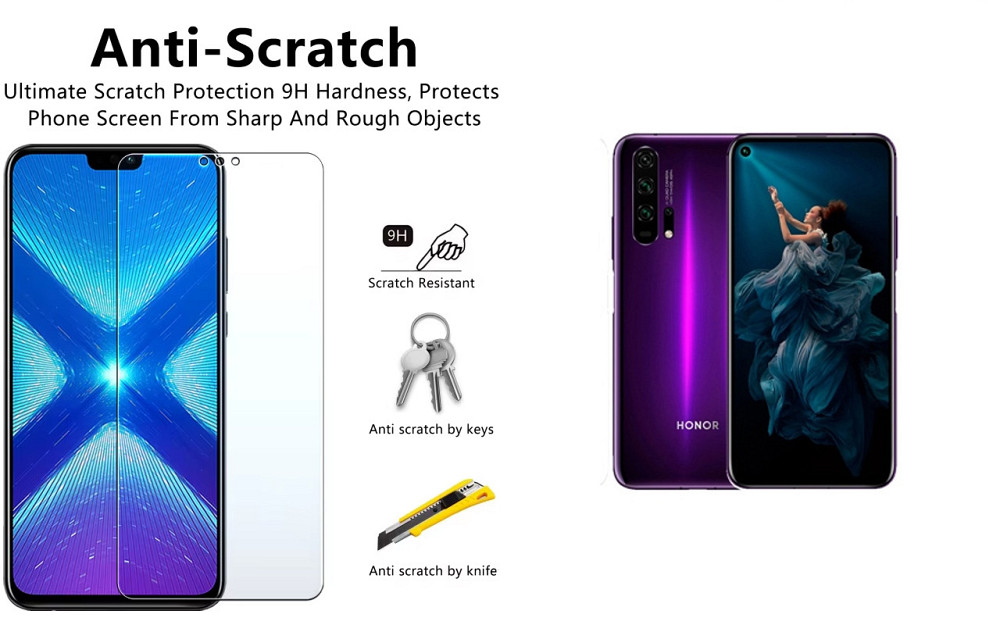 Защитное стекло NeoGlass для Honor 20 Pro – ультрапрозрачное и устойчивое Киев - изображение 1