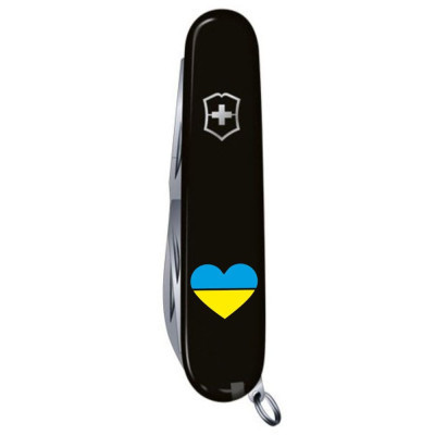 Ніж Victorinox Huntsman Ukraine 91 мм Чорний Серце синьо-жовте (1.3713.3_T1090u) Вінниця - фото 5
