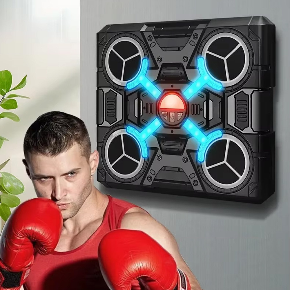 Музыкальная боксерская мишень с перчатками и подсветкой / Музыкальная груша для бокса / Тренажер для бокса Киев - изображение 2