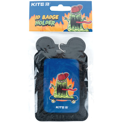 Бейдж Kite вертикальный на шнурке, черный (K24-296-3) Винница - изображение 4