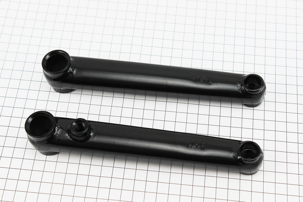 УЦІНКА Шатуни "шліци 48T-19мм" 175мм BMX, чорні KL-8800S (без болта) Київ - фото 1