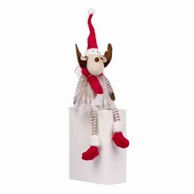 Прикраса декоративна Novogod`ko Олень в червоному, 61 см (974006) Вінниця